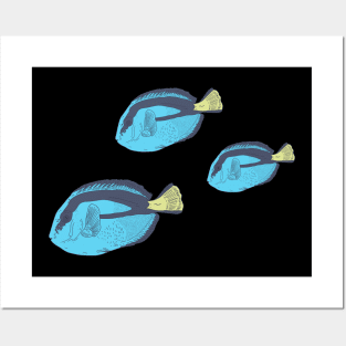 Blue Tang Fish - Keep Swimming - Aquarium Fish Posters and Art